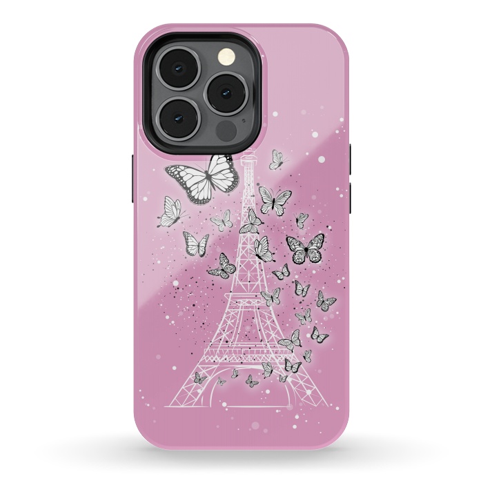 iPhone 13 pro StrongFit Pink Paris by Martina