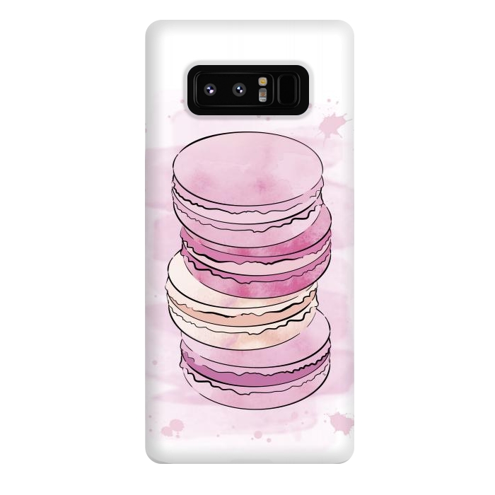 Galaxy Note 8 StrongFit Pink Macarons by Martina