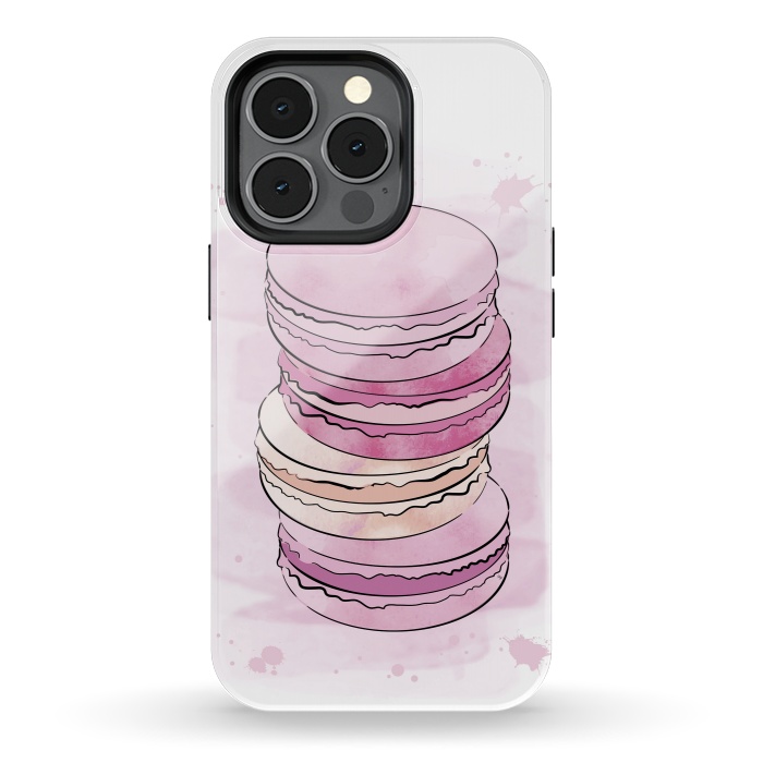 iPhone 13 pro StrongFit Pink Macarons by Martina
