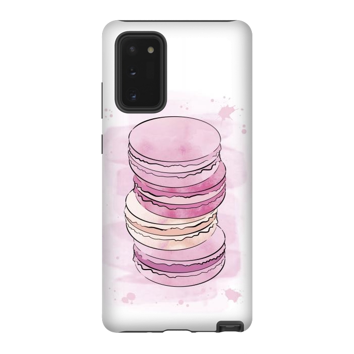 Galaxy Note 20 StrongFit Pink Macarons by Martina