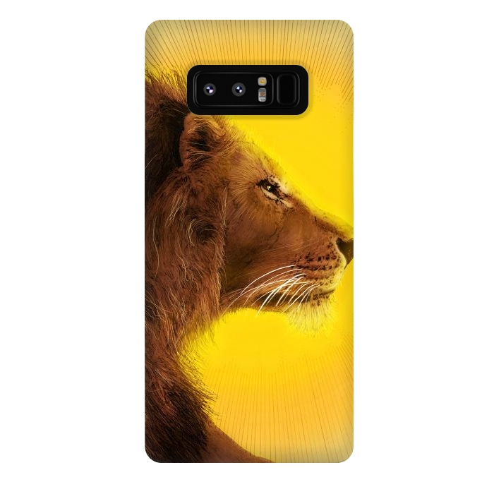 Galaxy Note 8 StrongFit Lion and Sun by ECMazur 