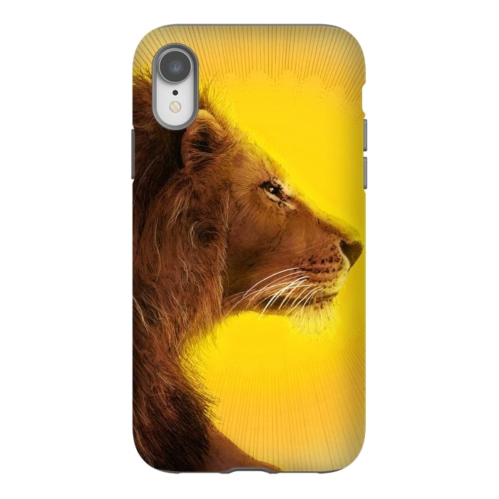 iPhone Xr StrongFit Lion and Sun by ECMazur 
