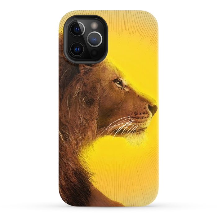 iPhone 12 Pro StrongFit Lion and Sun by ECMazur 