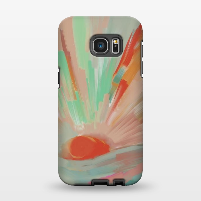 Galaxy S7 EDGE StrongFit Abstract Sunrise by Josie