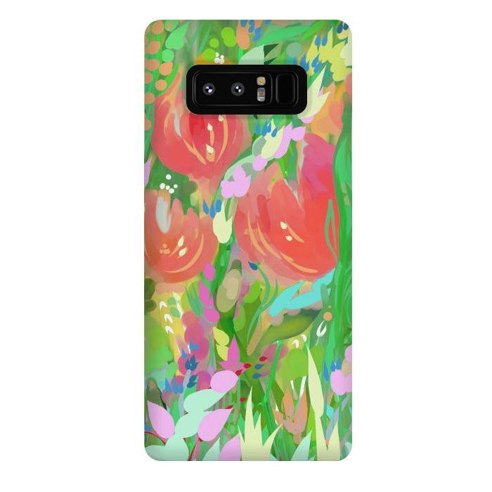 Galaxy Note 8 StrongFit Baby's Orange Roses by Josie