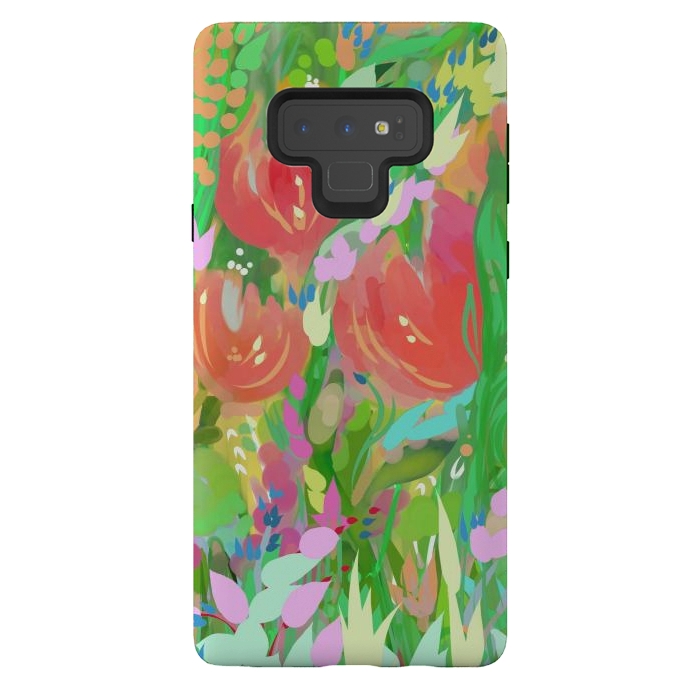 Galaxy Note 9 StrongFit Baby's Orange Roses by Josie