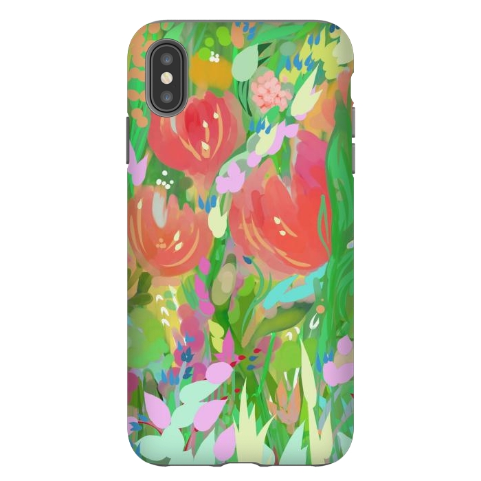 iPhone Xs Max StrongFit Baby's Orange Roses by Josie