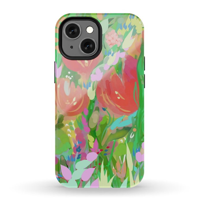 iPhone 13 mini StrongFit Baby's Orange Roses by Josie