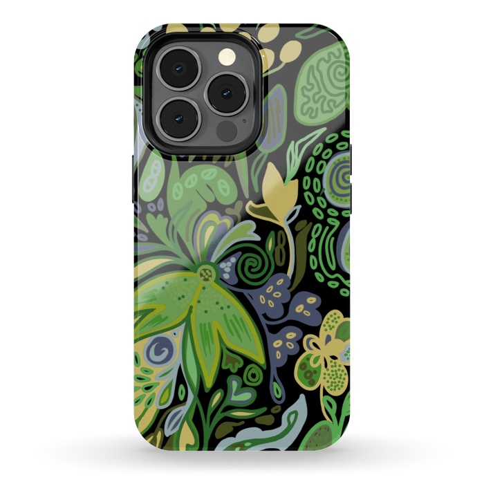 iPhone 13 pro StrongFit Green Savanna by Josie