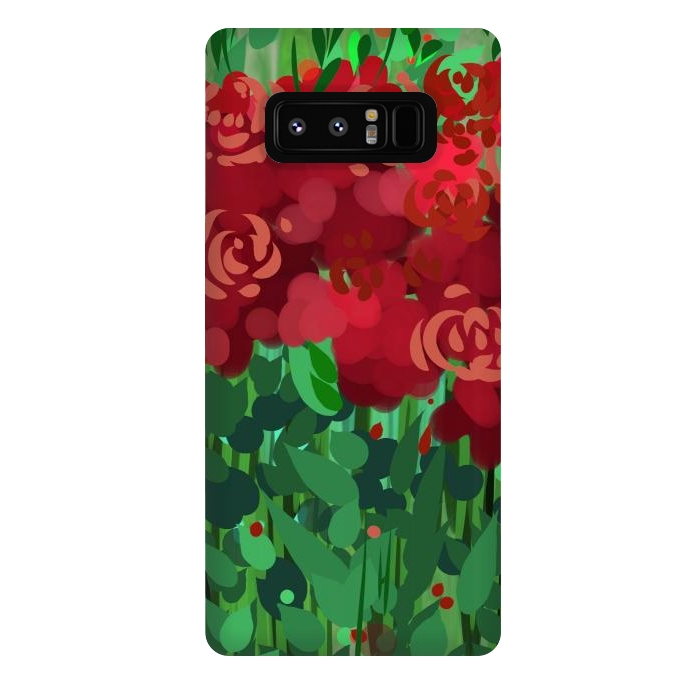 Galaxy Note 8 StrongFit Reddom Roses by Josie