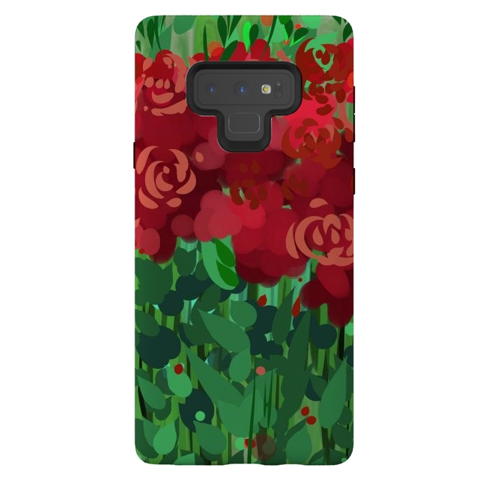Galaxy Note 9 StrongFit Reddom Roses by Josie