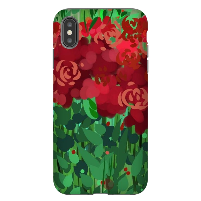 iPhone Xs Max StrongFit Reddom Roses by Josie