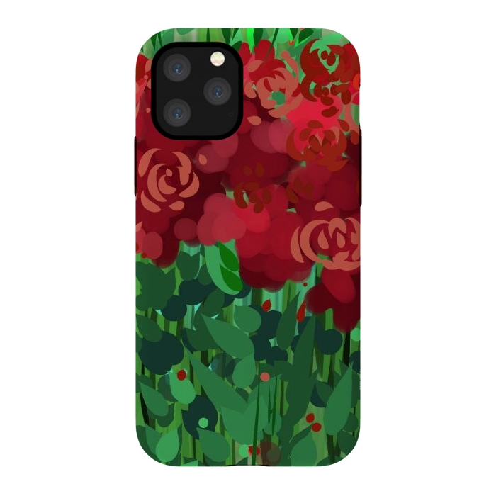 iPhone 11 Pro StrongFit Reddom Roses by Josie