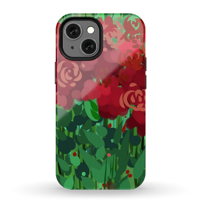 iPhone 13 mini StrongFit Reddom Roses by Josie