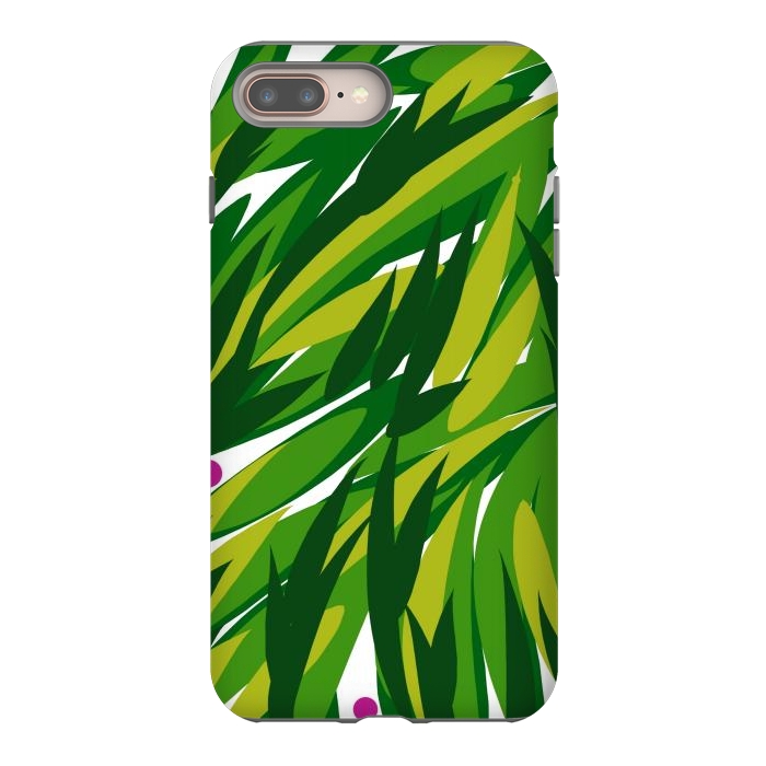 iPhone 7 plus StrongFit Green Palms by Josie