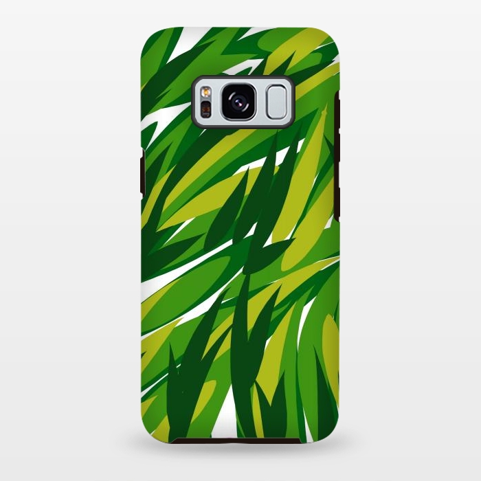 Galaxy S8 plus StrongFit Green Palms by Josie