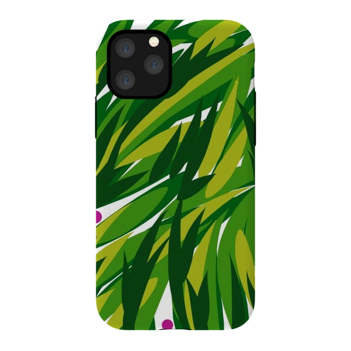 iPhone 11 Pro StrongFit Green Palms by Josie