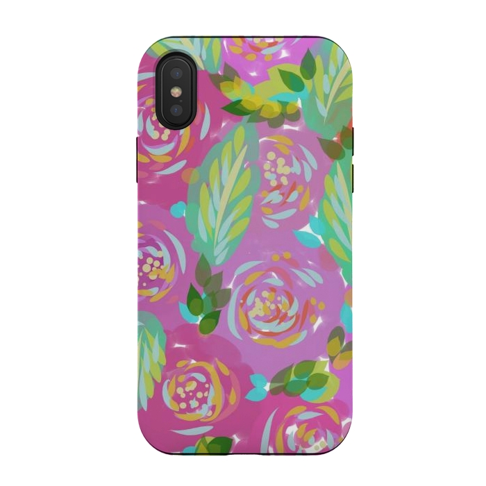 iPhone Xs / X StrongFit Happy Colors  by Josie
