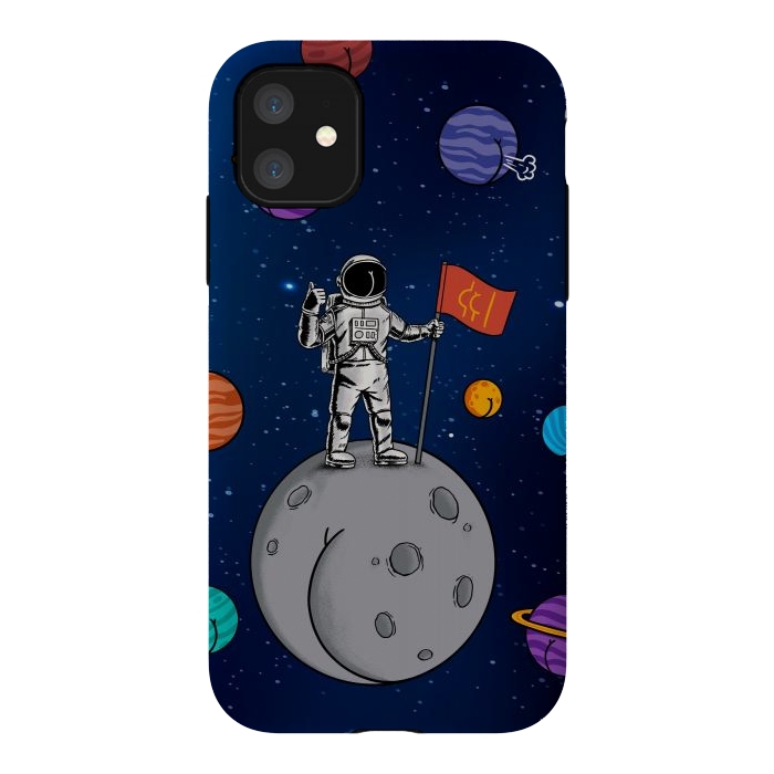 iPhone 11 StrongFit Asstronaut by Coffee Man