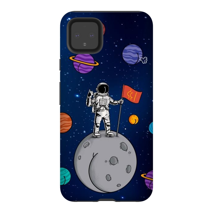 Pixel 4XL StrongFit Asstronaut by Coffee Man