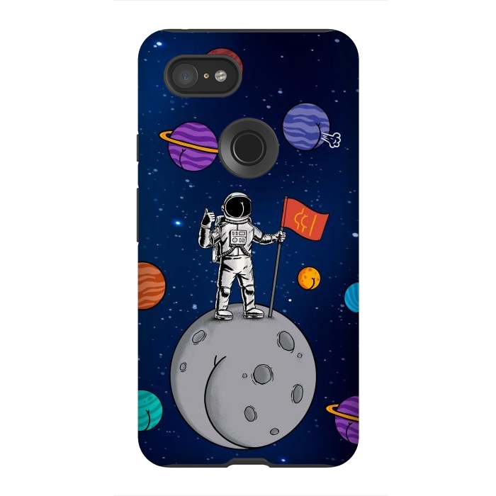 Pixel 3XL StrongFit Asstronaut by Coffee Man