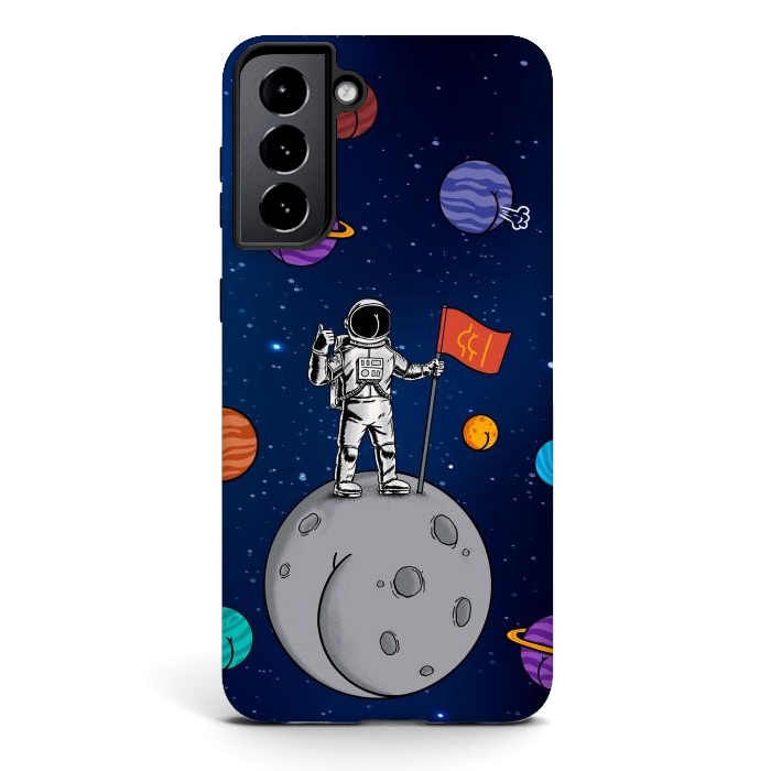 Galaxy S21 plus StrongFit Asstronaut by Coffee Man