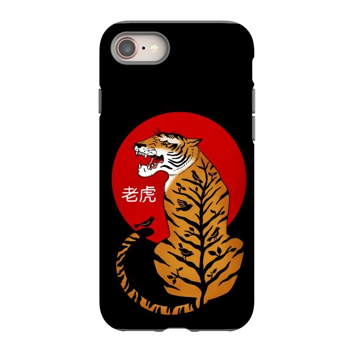 iPhone 8 StrongFit Tiger Chinese by Coffee Man