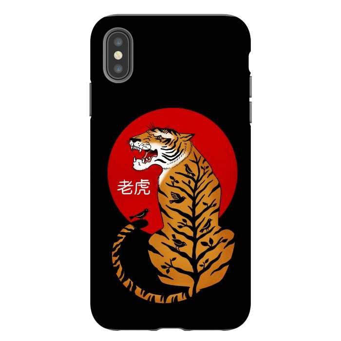 iPhone Xs Max StrongFit Tiger Chinese by Coffee Man