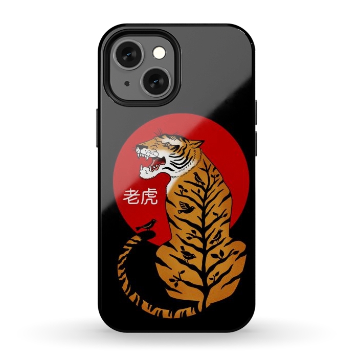 iPhone 12 mini StrongFit Tiger Chinese by Coffee Man