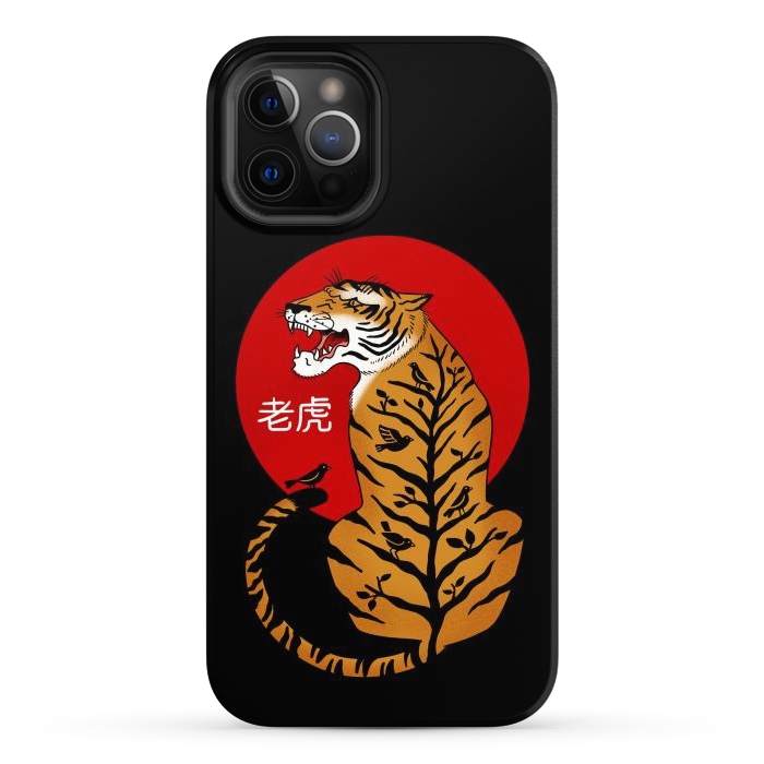 iPhone 12 Pro Max StrongFit Tiger Chinese by Coffee Man