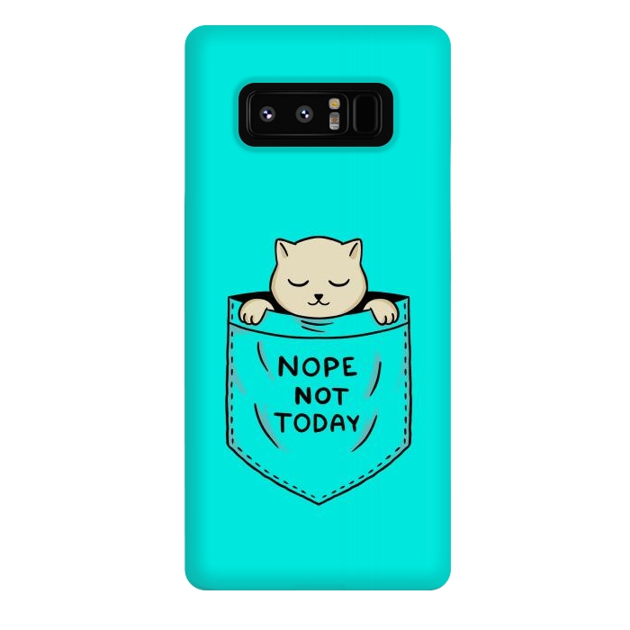 Galaxy Note 8 StrongFit Cat Pocket by Coffee Man