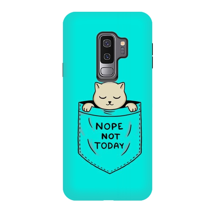 Galaxy S9 plus StrongFit Cat Pocket by Coffee Man