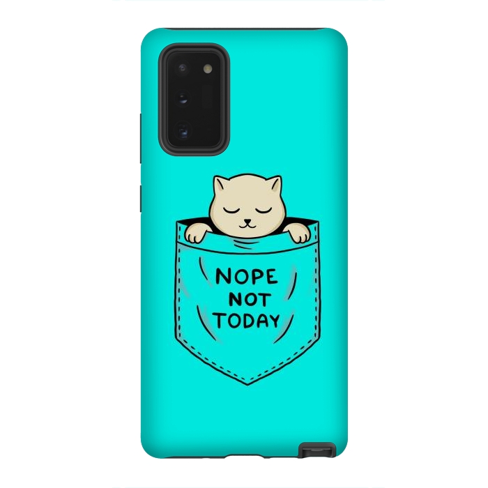 Galaxy Note 20 StrongFit Cat Pocket by Coffee Man