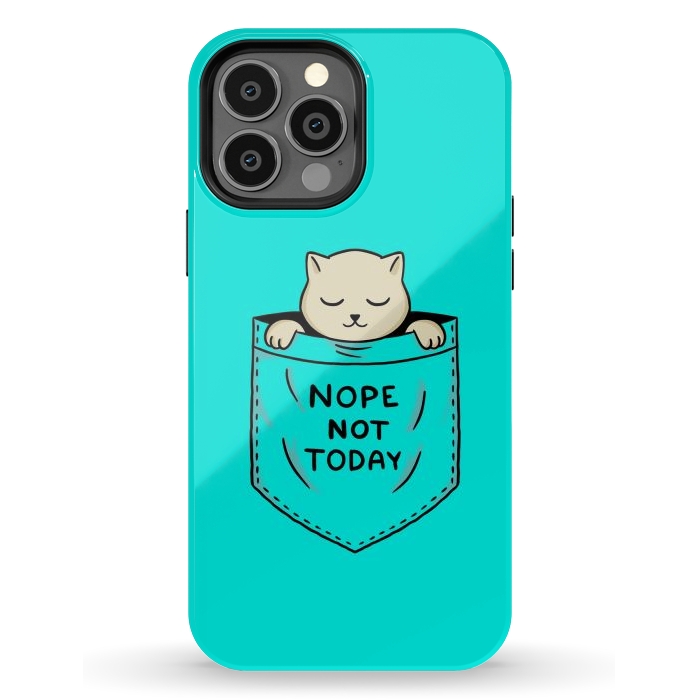 iPhone 13 Pro Max StrongFit Cat Pocket by Coffee Man