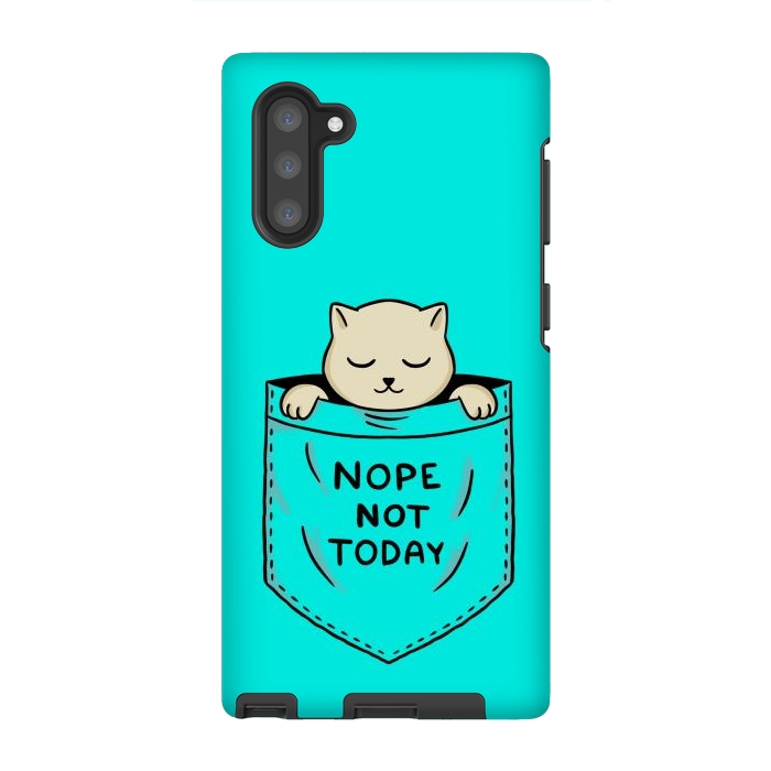 Galaxy Note 10 StrongFit Cat Pocket by Coffee Man