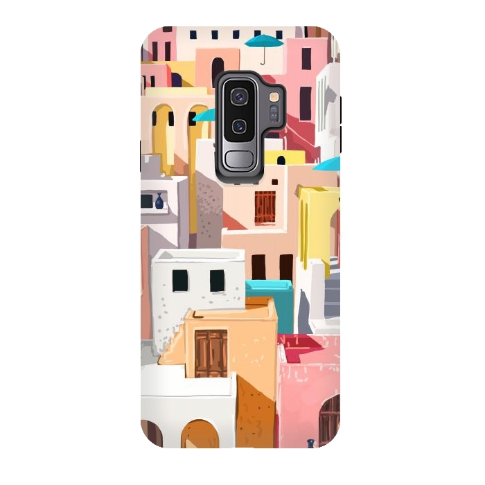 Galaxy S9 plus StrongFit Pastel Cityscape by Uma Prabhakar Gokhale