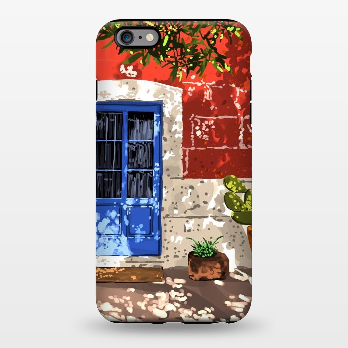 iPhone 6/6s plus StrongFit Intentful Living | Summer Architecture Travel Positivity | Optimism Good Vibes Bohemian House Door by Uma Prabhakar Gokhale