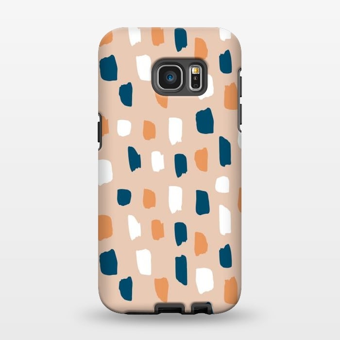 Galaxy S7 EDGE StrongFit Natural Terrazzo by Creativeaxle