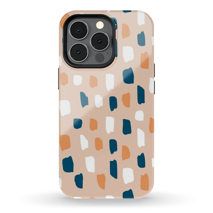 iPhone 13 pro StrongFit Natural Terrazzo by Creativeaxle