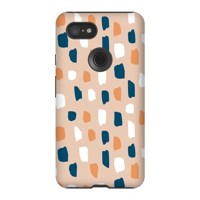 Pixel 3XL StrongFit Natural Terrazzo by Creativeaxle