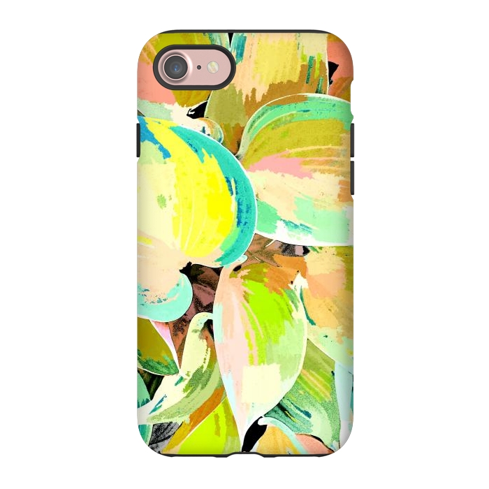 iPhone 7 StrongFit Tropical Leaves by Uma Prabhakar Gokhale