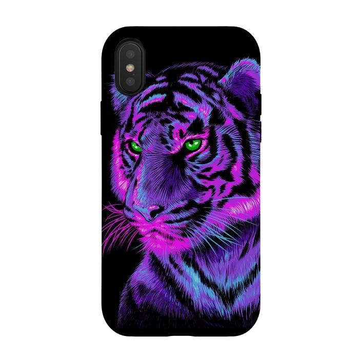 iPhone Xs / X StrongFit Lilac tiger by Alberto