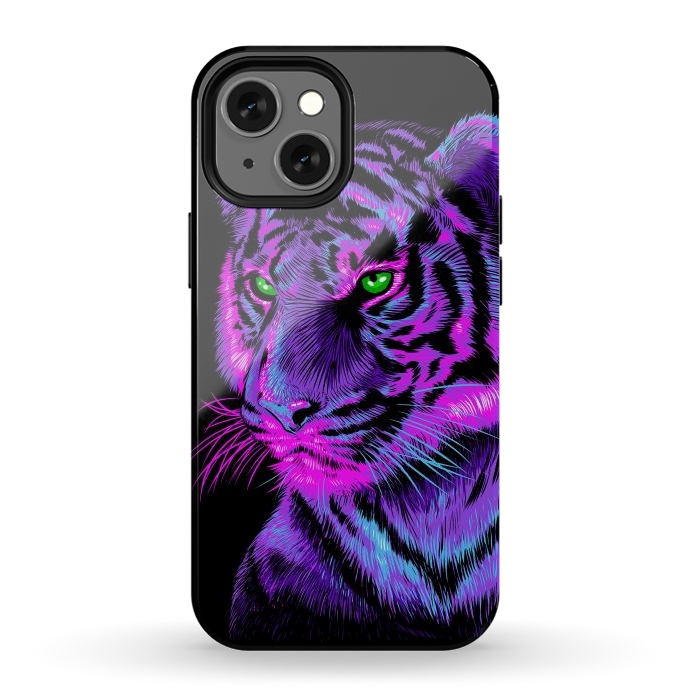 iPhone 12 mini StrongFit Lilac tiger by Alberto
