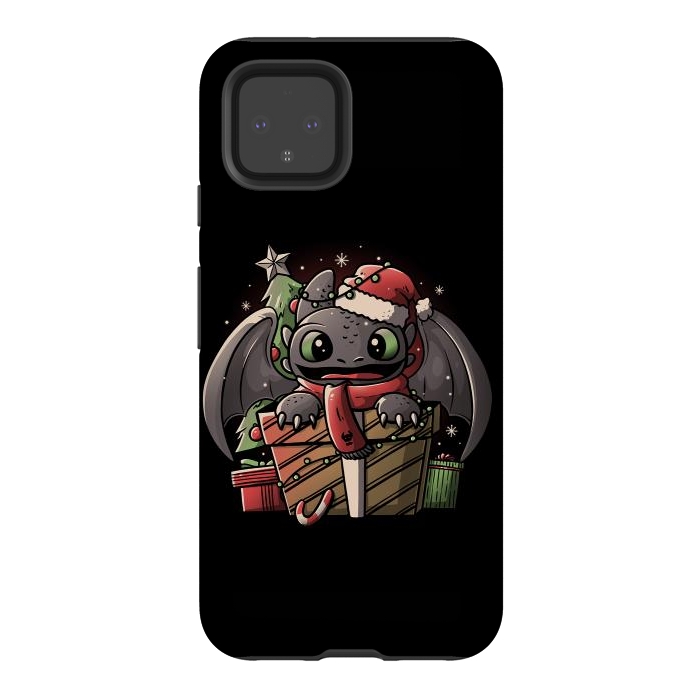 Pixel 4 StrongFit Dragon Anatomy Cute Funny Dragon Gift by eduely
