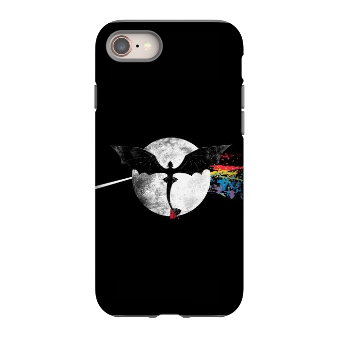 iPhone 8 StrongFit Dragon Side of the Moon Cute Funny Gift by eduely