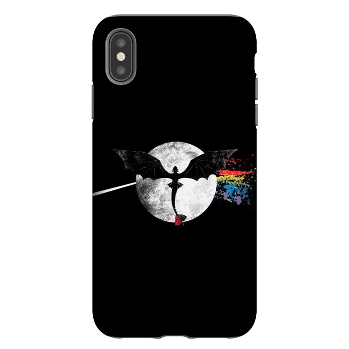 iPhone Xs Max StrongFit Dragon Side of the Moon Cute Funny Gift by eduely