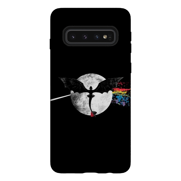 Galaxy S10 StrongFit Dragon Side of the Moon Cute Funny Gift by eduely