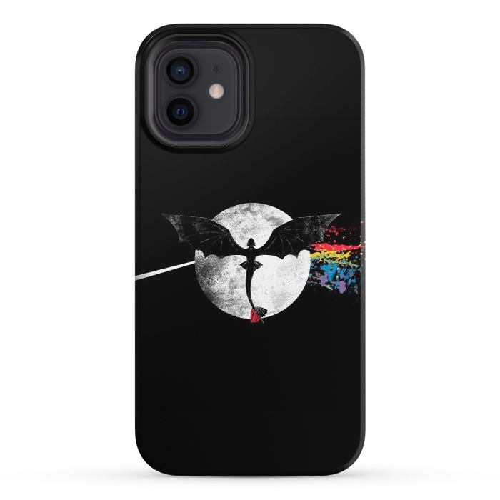 iPhone 12 StrongFit Dragon Side of the Moon Cute Funny Gift by eduely
