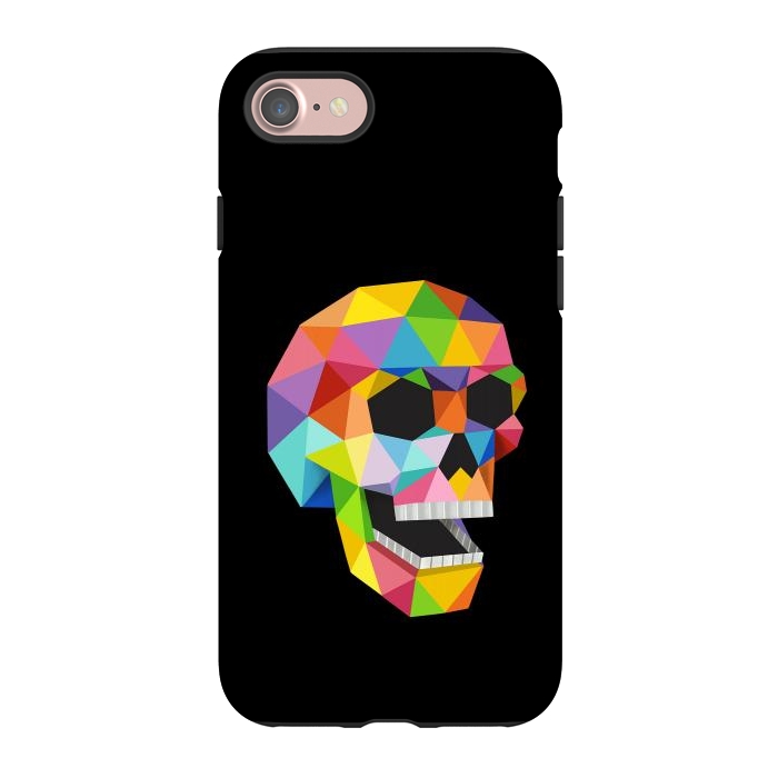 iPhone 7 StrongFit Skull Polygons by Coffee Man