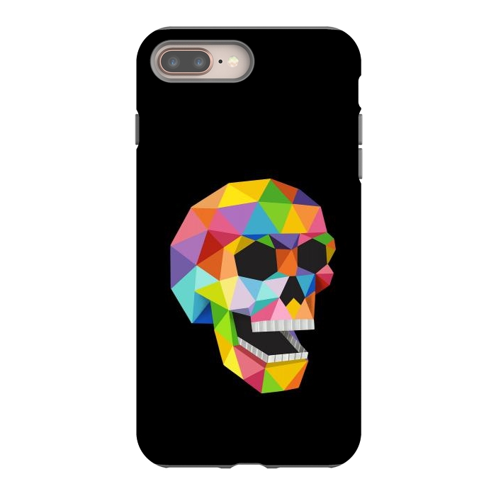 iPhone 8 plus StrongFit Skull Polygons by Coffee Man